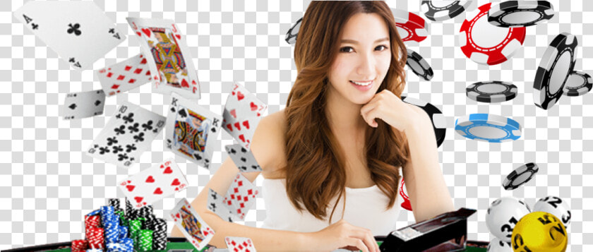 Transparent Asian Girl Png   Poker Casino Girl Png  Png DownloadTransparent PNG