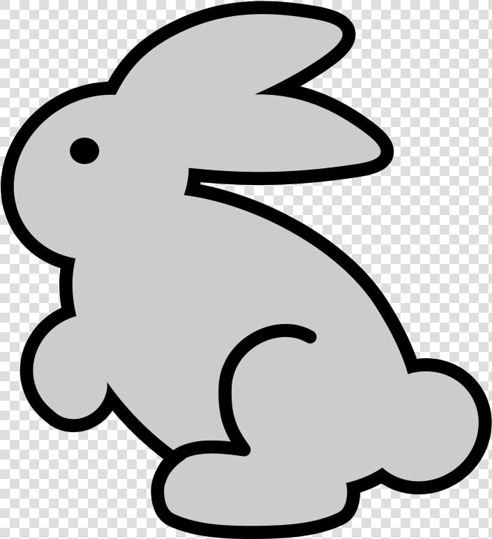 Clipartist Net Clip Art   Easter Bunny Black And White Clip Art  HD Png DownloadTransparent PNG