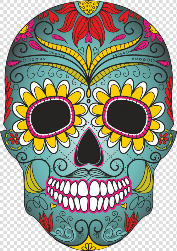 Calavera Clip Art Transprent   Creative Dia De Los Muertos Skull  HD Png DownloadTransparent PNG