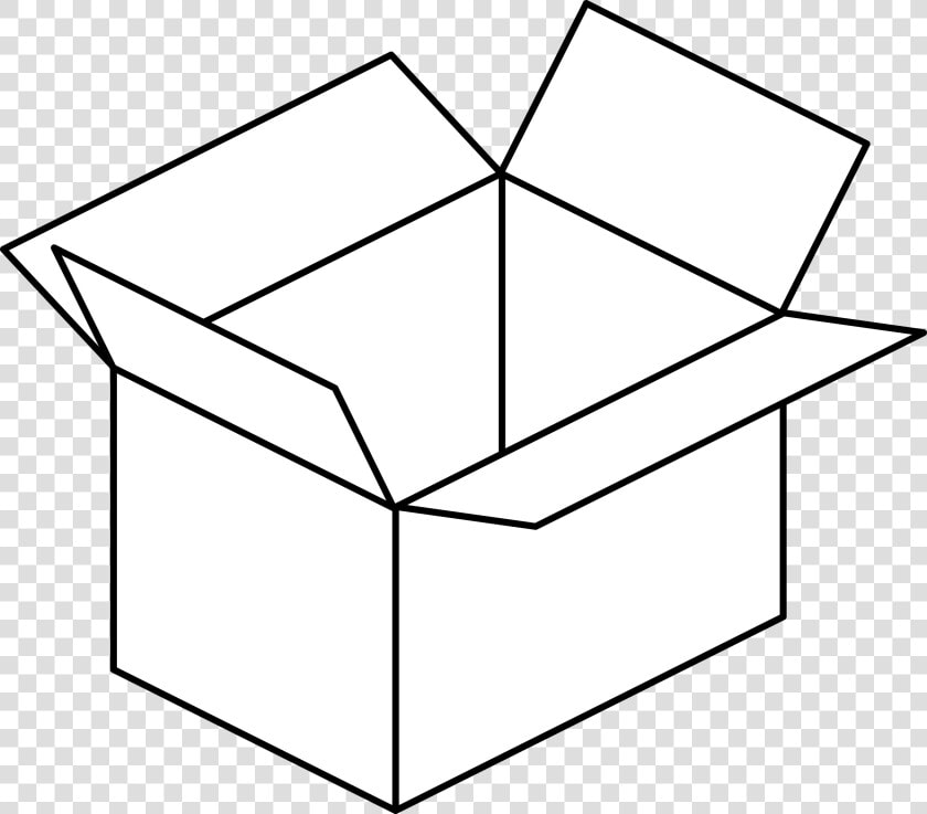 Carton Box Clip Arts   Box Black And White  HD Png DownloadTransparent PNG