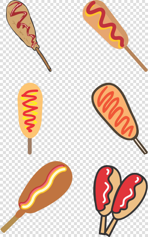 Hot Dog Corn Dog Computer Icons American Cuisine Food   Corn Dogs Art  HD Png DownloadTransparent PNG