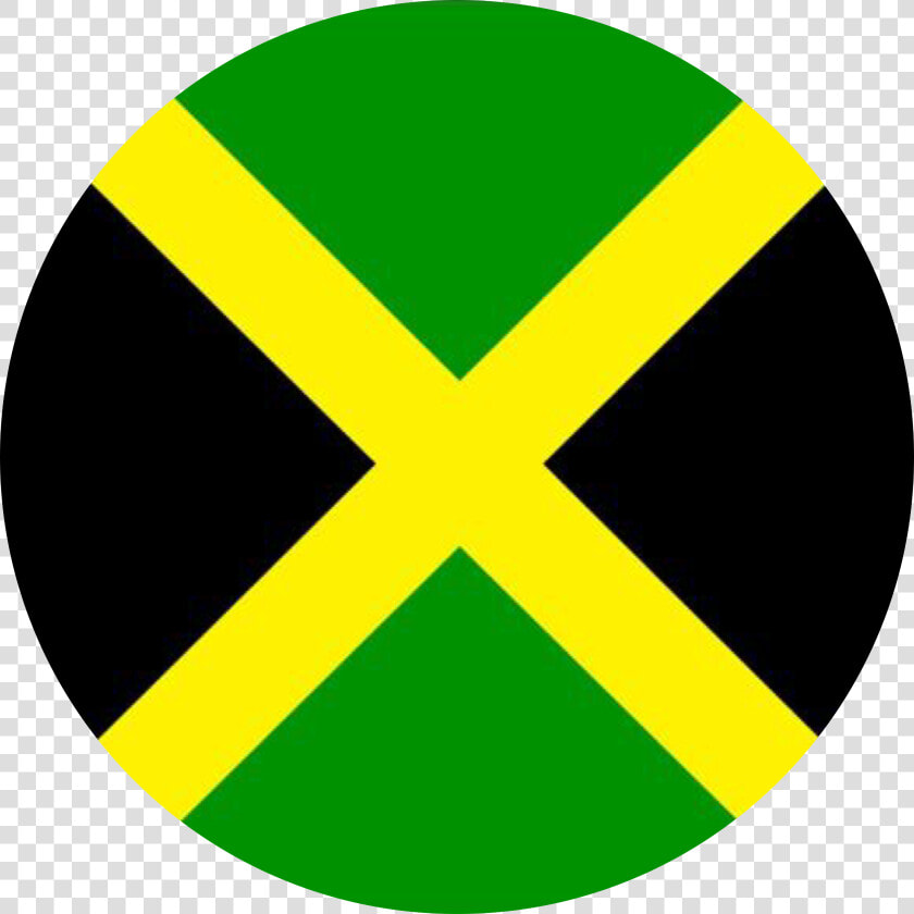  jamaica  jamaican  flag  red  black  green  circle   Jamaica Icon Png  Transparent PngTransparent PNG