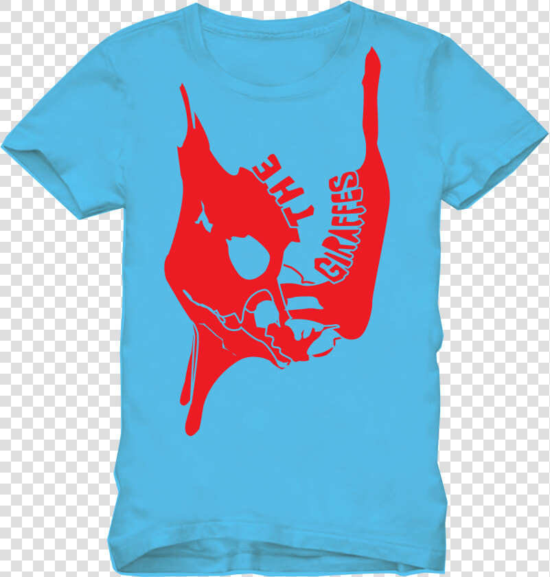 2016 Summer Teeshirt Blue Red Skull   Active Shirt  HD Png DownloadTransparent PNG