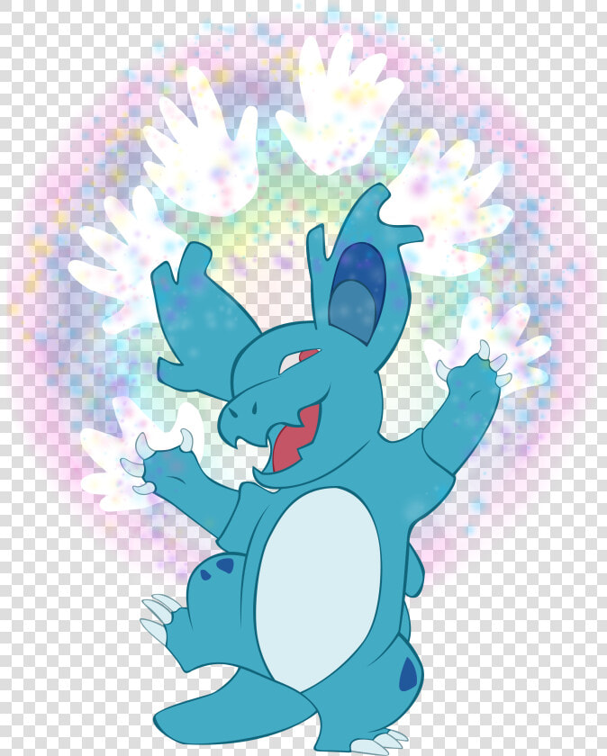 Nidorina Used Helping Hands Game Art Hq Pokemon Art   Cartoon  HD Png DownloadTransparent PNG