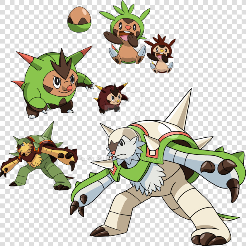 Shiny Chespin Evolution Line  HD Png DownloadTransparent PNG