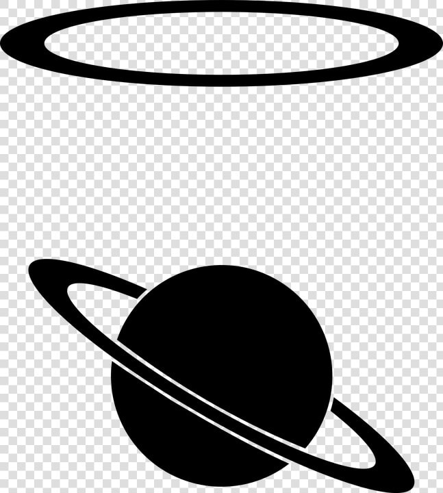 Astronomical  Astronomy  Celestial  Gas Giant  Planet   Saturn Black And White  HD Png DownloadTransparent PNG