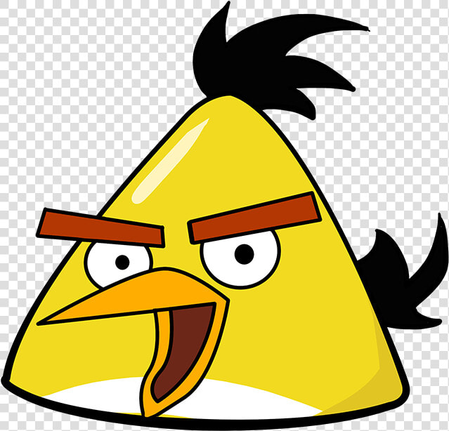 How To Draw Yellow Angry Bird   Cartoon Yellow Angry Birds  HD Png DownloadTransparent PNG