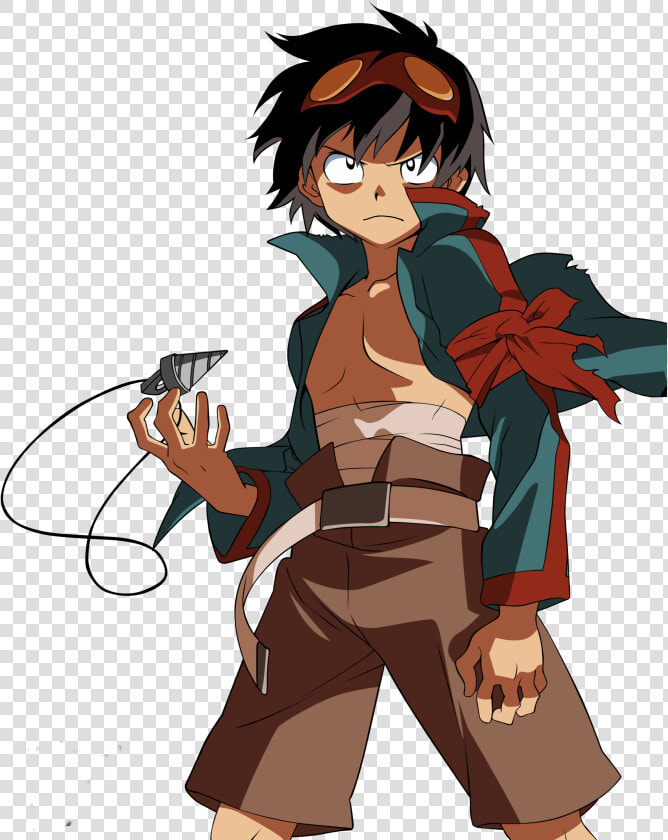 Simon Full Body   Simon Gurren Lagann Render  HD Png DownloadTransparent PNG