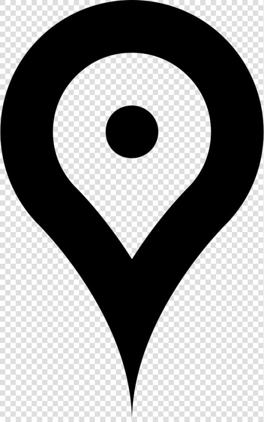 Location Pointer   Google Maps Logo Black And White  HD Png DownloadTransparent PNG