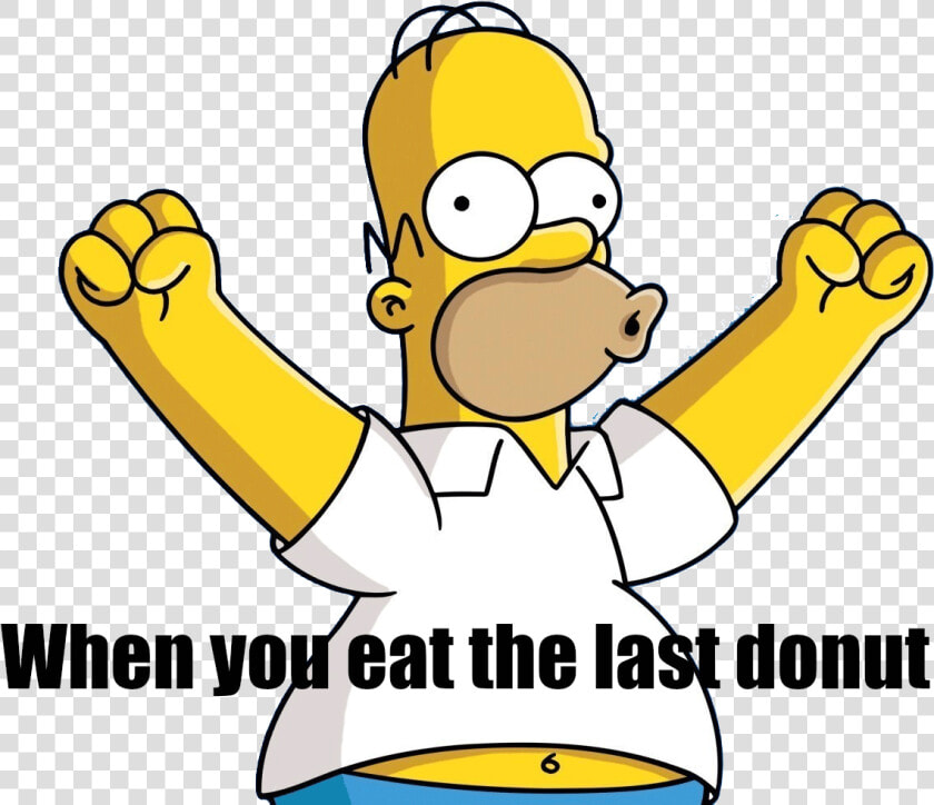 Transparent Homero Simpson Png   Homer Simpson Excited  Png DownloadTransparent PNG