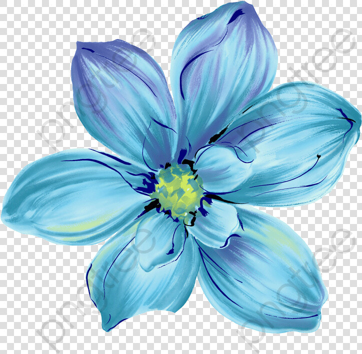 Flower Blue Flowers Watercolor Png Transparent   Png Blue Flower  Png DownloadTransparent PNG