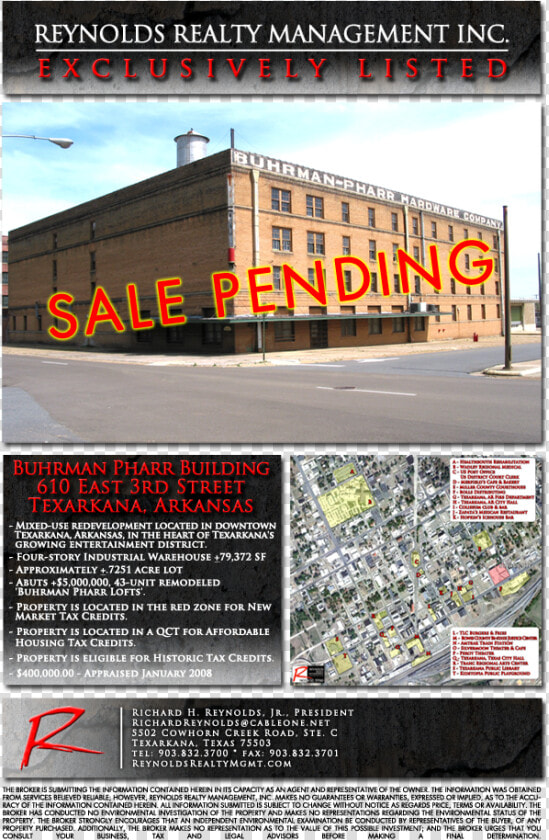 Burhman Pharr Building  Texarkana  Arkansas   Poster  HD Png DownloadTransparent PNG