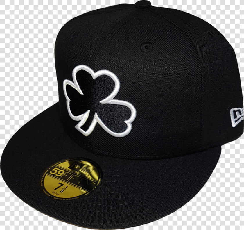 Irish Clover Black And White Custom Fitted   Baseball Cap  HD Png DownloadTransparent PNG