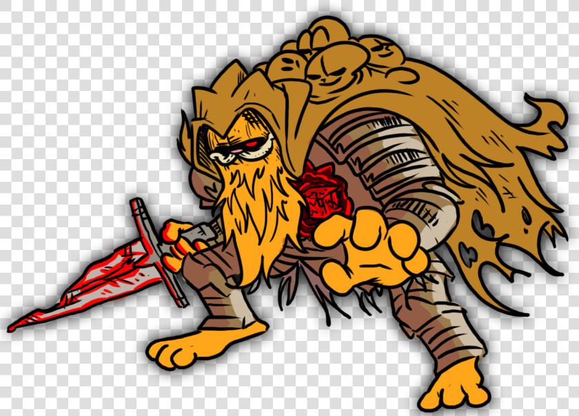 Slave Knight Gaelfield   Slave Knight Garfield  HD Png DownloadTransparent PNG