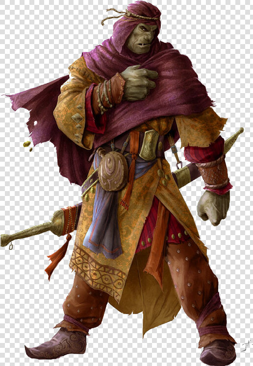 Transparent Orc Png   Pathfinder Half Orc Monk  Png DownloadTransparent PNG