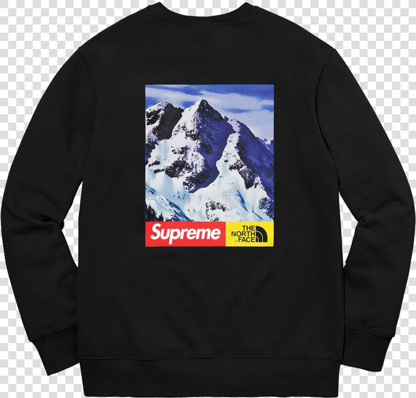 Supreme The North Face Mountain Crewneck Sweatshirt   Supreme North Face Mountain Crewneck  HD Png DownloadTransparent PNG