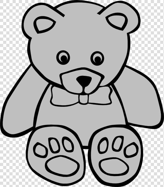 Aman Bear Svg Clip Arts   Stuffed Toy Black And White  HD Png DownloadTransparent PNG