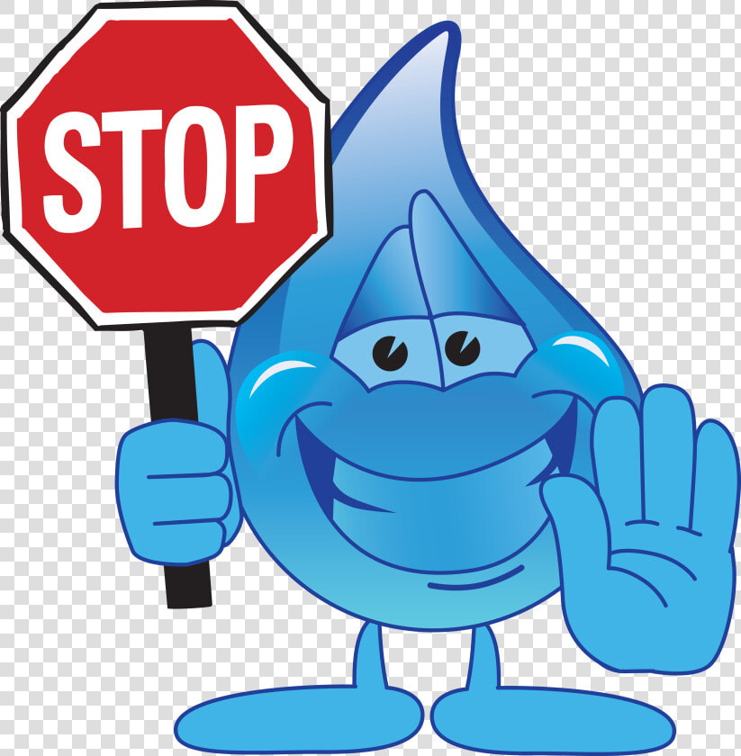 Stop Sign Clip Art   Water Leak Clip Art  HD Png DownloadTransparent PNG