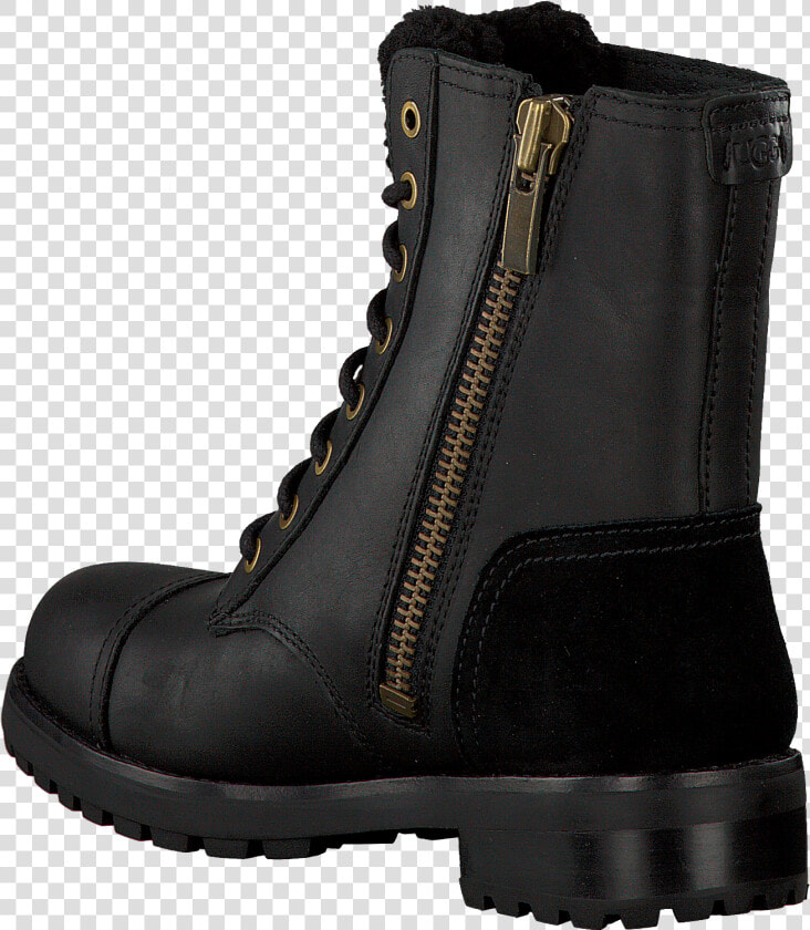 Schwarze Ugg Schnürstiefel Kilmer Exposed Fur   Work Boots  HD Png DownloadTransparent PNG