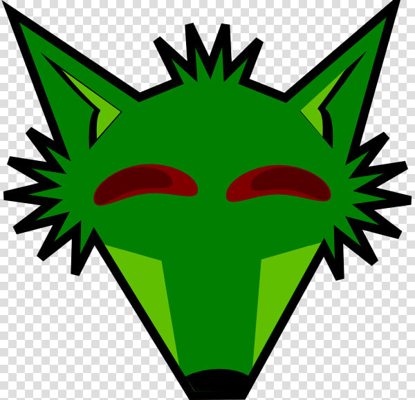 Green Fox Head With Eyes Svg Clip Arts   Fox Face Clipart Black And White  HD Png DownloadTransparent PNG