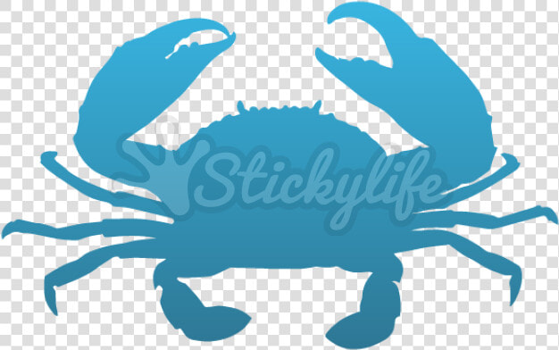 Crabs Clipart Blue Crab   Blue Crab Silhouette  HD Png DownloadTransparent PNG