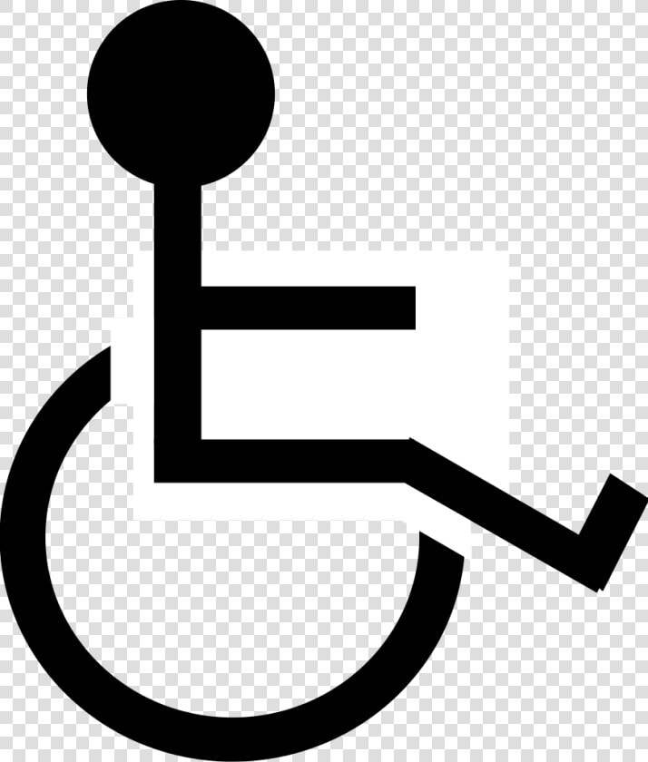 Handicap Symbol Clip Art Black And White amp 129335   Discapacitados Blanco Y Negro  HD Png DownloadTransparent PNG