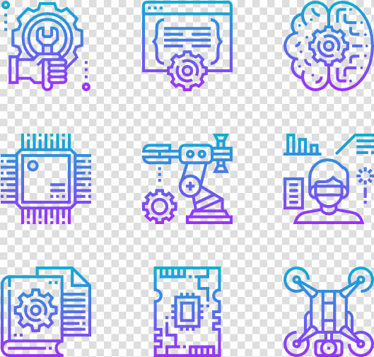 Robotics Engineering Icons  HD Png DownloadTransparent PNG