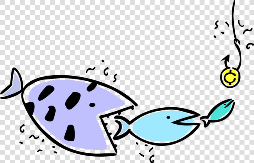 Vector Illustration Of Big Fish Eats Smaller Fish Eats   Big Fish Eats Smaller Fish Png  Transparent PngTransparent PNG