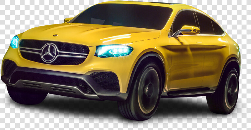 Mercedes benz   Mercedes Glc Coupe Yellow  HD Png DownloadTransparent PNG