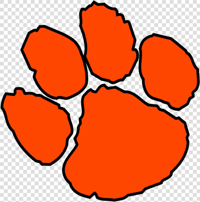 Clemson Tiger Paw Clipart   Clip Art Clemson Paw Print  HD Png DownloadTransparent PNG