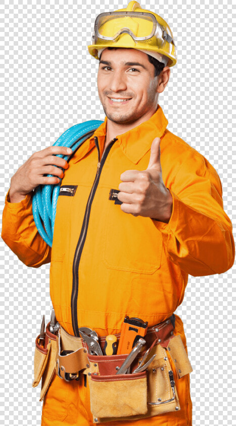 Scottsdale Electrician   Trabajador De Construccion Feliz  HD Png DownloadTransparent PNG