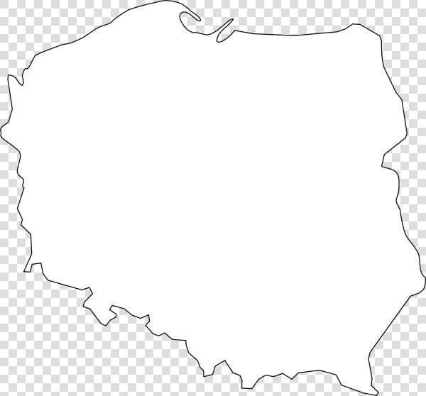 Black Line Master Polish Map Svg Clip Arts   Idioma Se Habla En Polonia  HD Png DownloadTransparent PNG