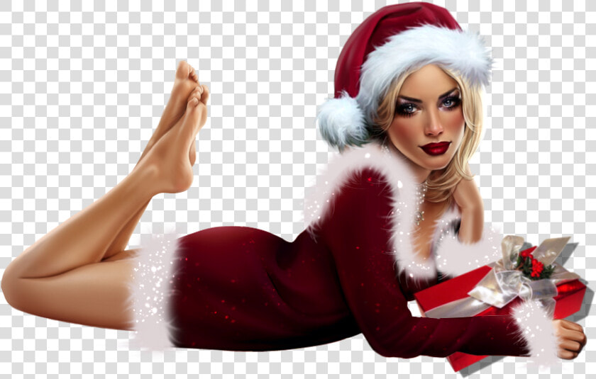 Woman Santa Clause Png  Transparent PngTransparent PNG