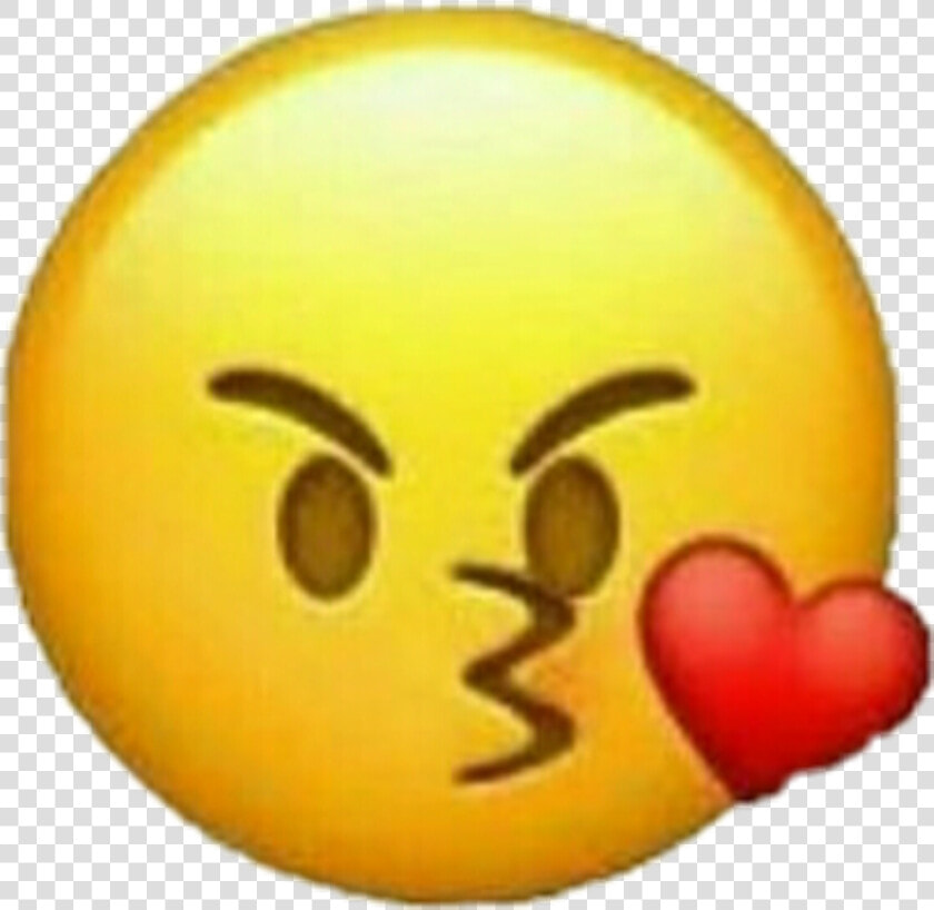 Heart Emoji Angry Kiss Iphoneemoji Emoticon   Angry Kiss Emoji Png  Transparent PngTransparent PNG