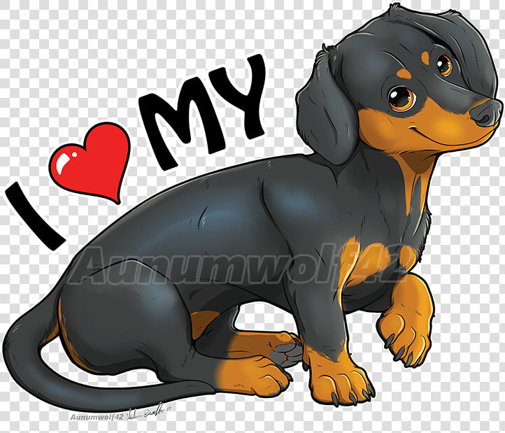 Dachshund Love   Rottweiler  HD Png DownloadTransparent PNG