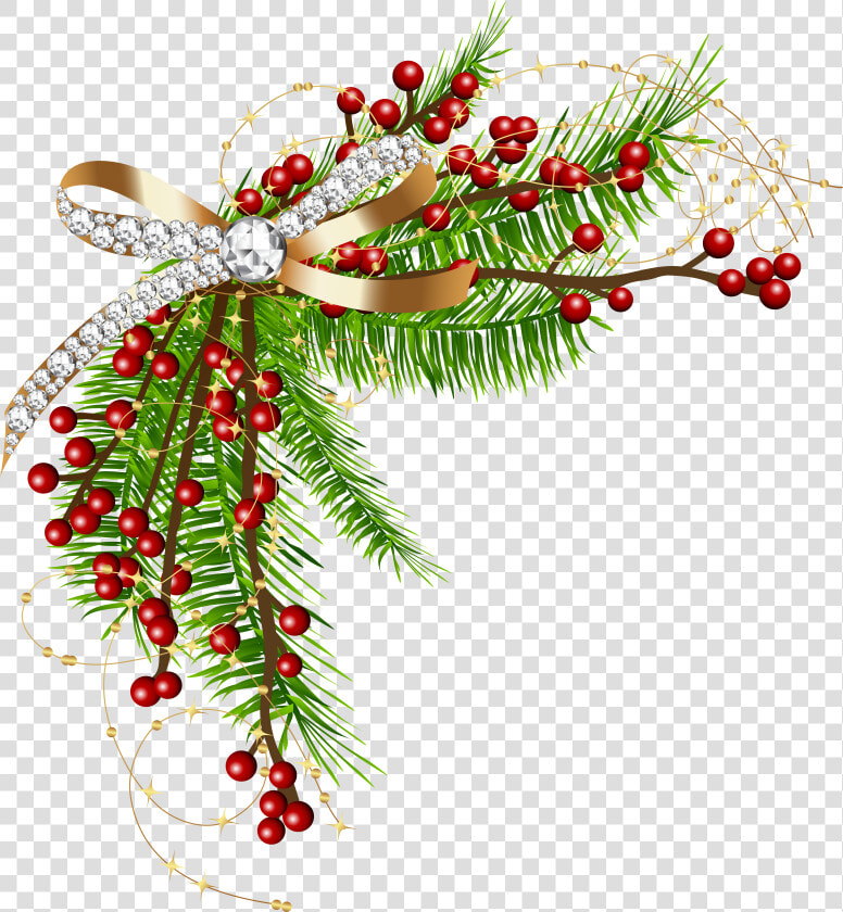 Stick Clipart Twig   Transparent Background Green Christmas Border  HD Png DownloadTransparent PNG