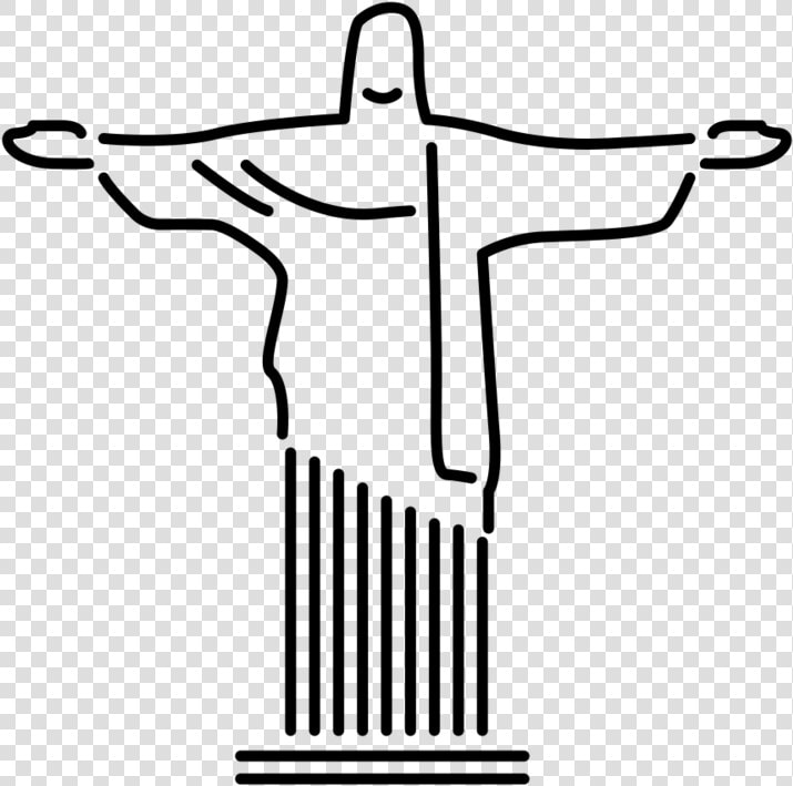 Brazil Drawing Symbol   Christ Redeemer Icon Png  Transparent PngTransparent PNG