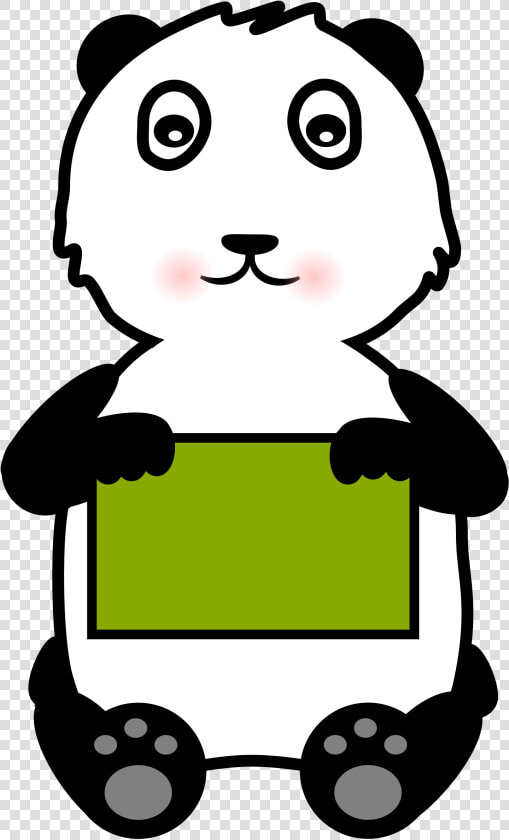 A Stop Sign Clipart  Vector Clip Art Online  Royalty   Panda Holding A Computer  HD Png DownloadTransparent PNG