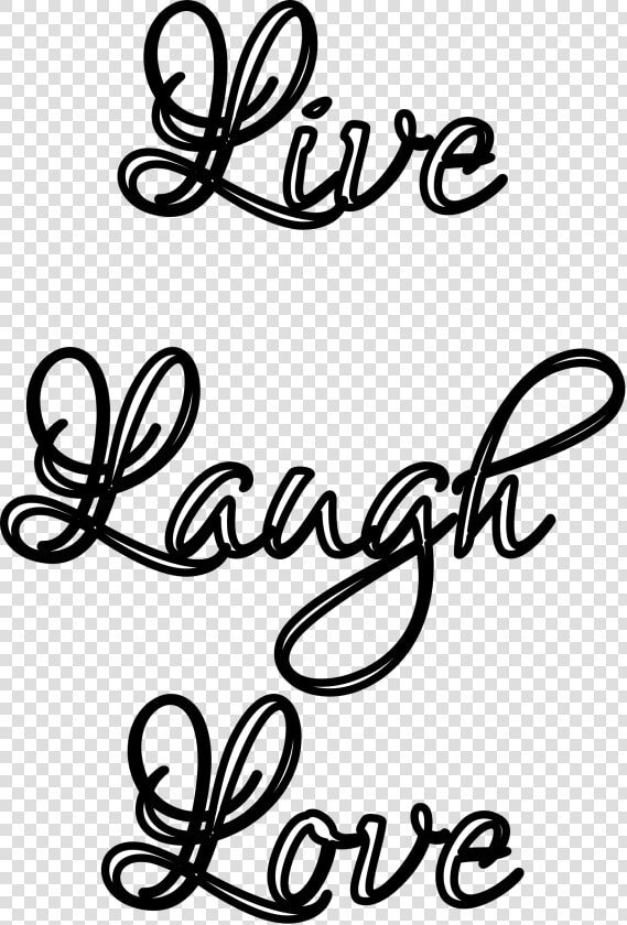 Stencil Live Laugh Love  HD Png DownloadTransparent PNG