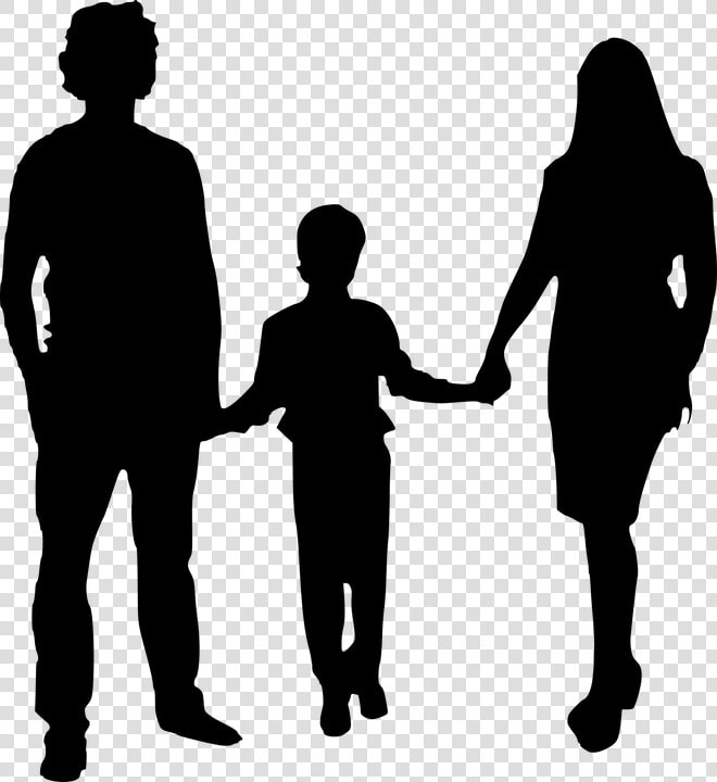 Silhouette  Mother  Father  Isolated   Mom And Dad Clipart  HD Png DownloadTransparent PNG