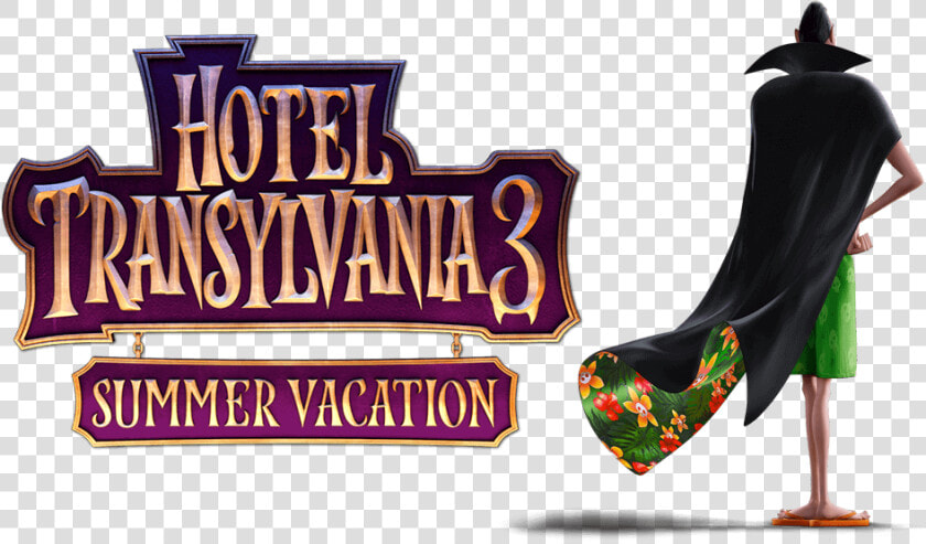 Hotel Transylvania 3 Movie Name And Dracula Standing   Hotel Transylvania 3 Png  Transparent PngTransparent PNG