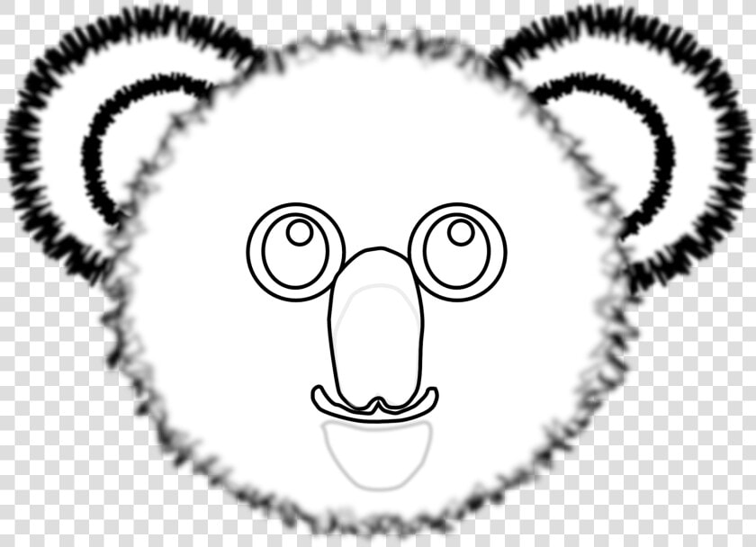 Clip Arts Related To   Koala Bear Face Colouring  HD Png DownloadTransparent PNG