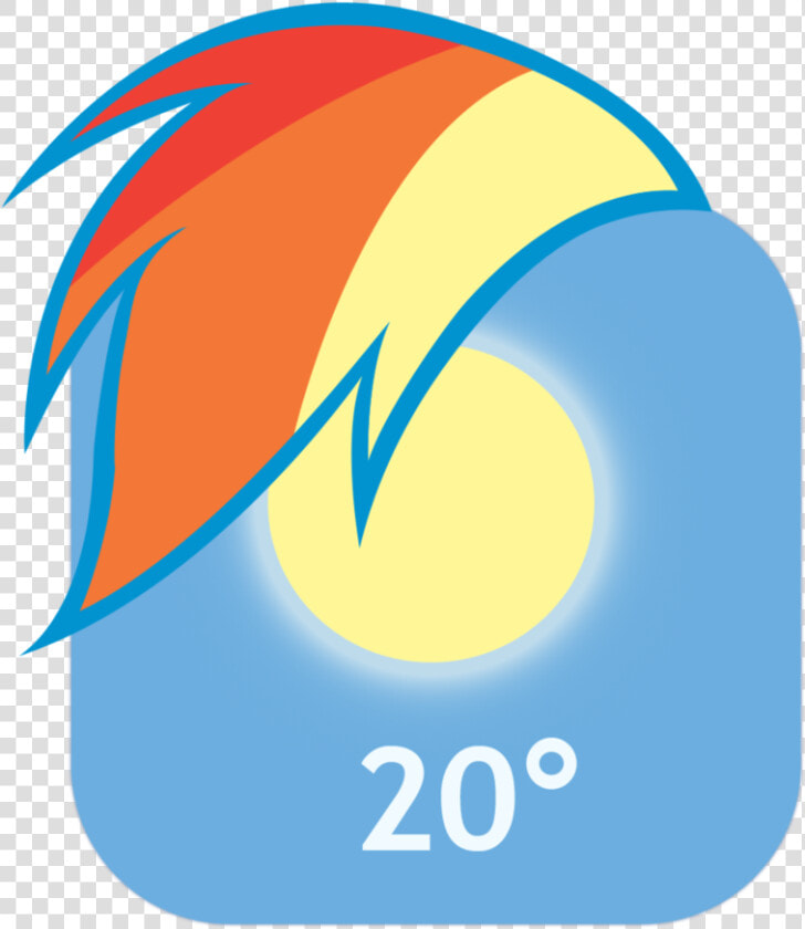 Transparent Weather Icon Png   Rainbow Dash Icone Android  Png DownloadTransparent PNG