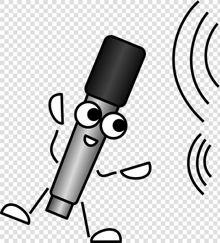 Microphone Sound Waves Free Picture   Mike Clipart  HD Png DownloadTransparent PNG