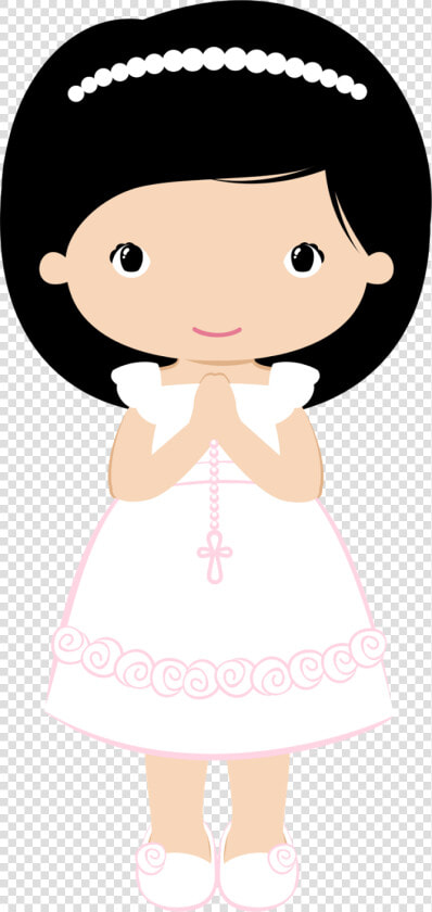 Transparent Caliz Png   First Communion Clipart Girl  Png DownloadTransparent PNG