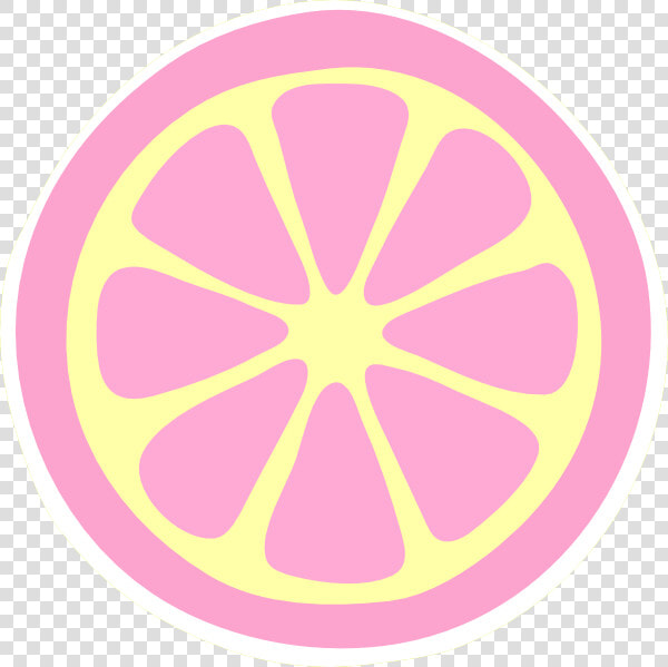 Pinky Lemonade Slice Clip Art At Clker   Clip Art Cucumber Slice  HD Png DownloadTransparent PNG