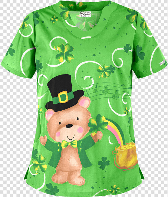 Saint Patrick  39 s Day Nursing Scrubs  HD Png DownloadTransparent PNG