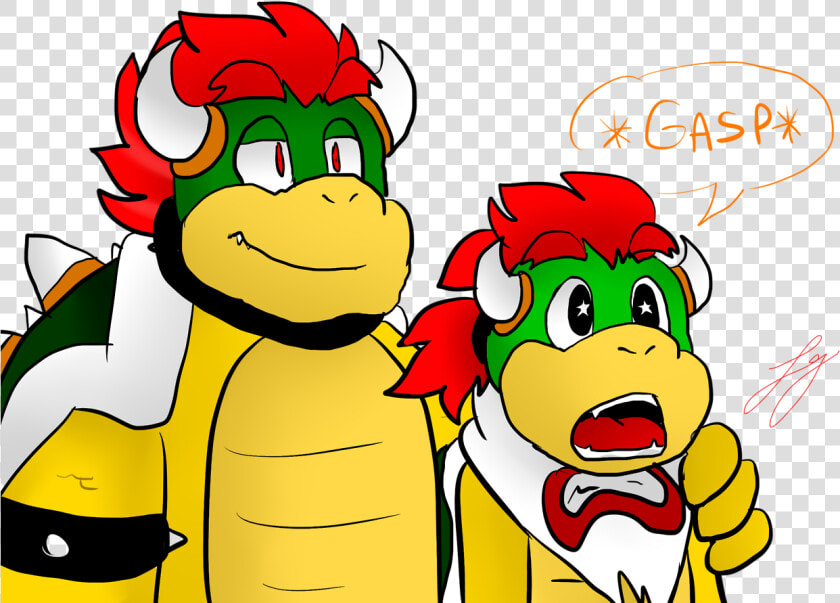 Well Ithink Bowser Gave Jr A Present Bowser Jr Likes   Bowser X Bowser Jr  HD Png DownloadTransparent PNG