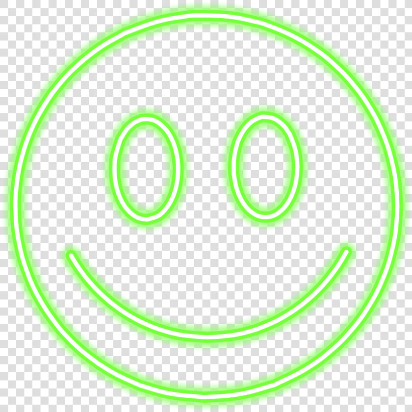  emoji  smile  neon  green  sticker  freetoedit  mimi   Smile Emoji Green  HD Png DownloadTransparent PNG