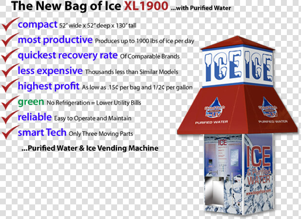 Ice Vending Machine By Bag Of Ice   Dry Ice  HD Png DownloadTransparent PNG